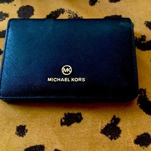 MK Jet Set Saffiano Leather Wallet